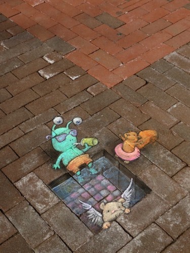 Ilustraciones muy divertidas que llenan de vida  las calles de Ann Arbor