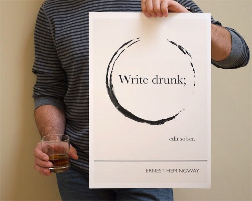 Write Drunk Edit Sober gráfico