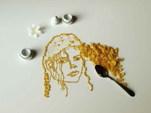 Ingeniosos retratos de gente conocida construidos con Corn Flakes3