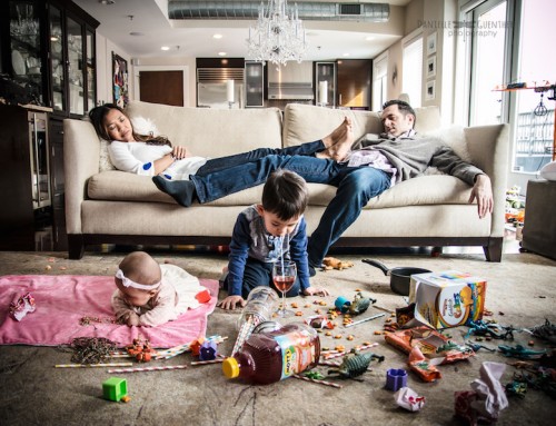 Hilarantes retratos familiares  que muestran lo complicado que es ser padre